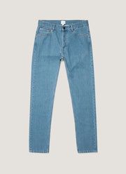 Men's Regular Fit Jeans in Mid Wash Denim
