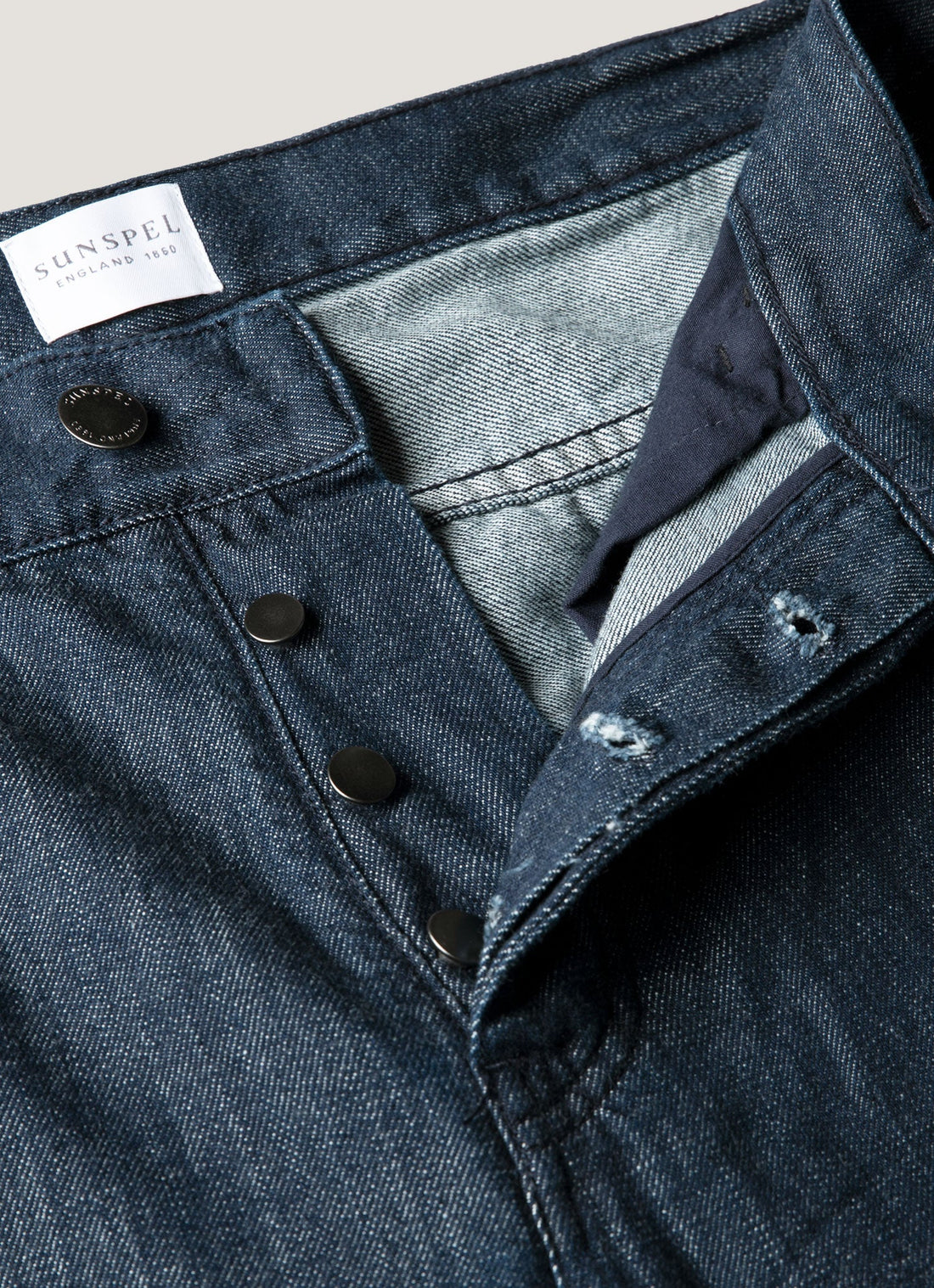 Men's Japanese Denim Jeans in Rinse Wash Denim