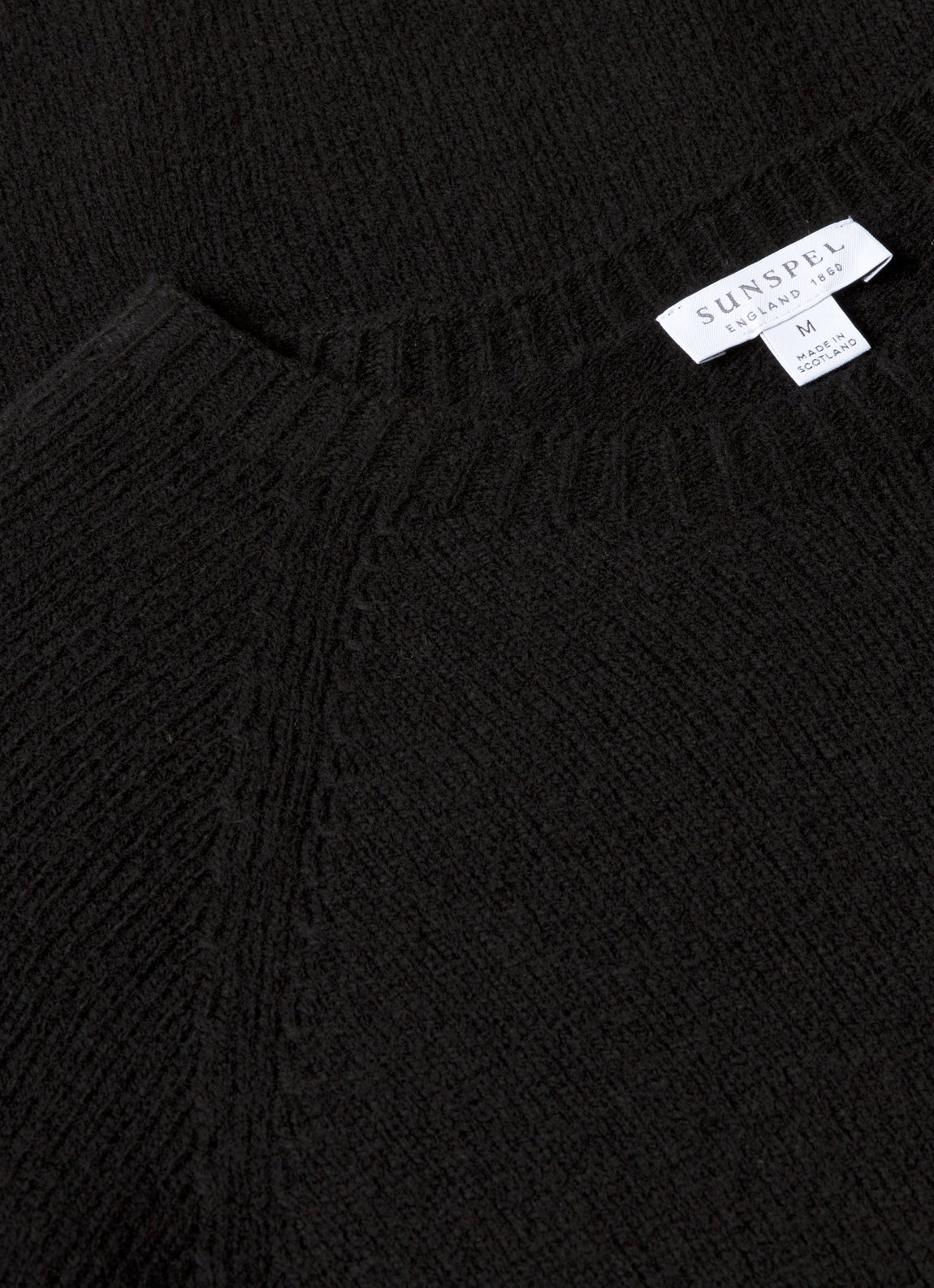 Men's Lambswool Crew Neck Jumper in Black