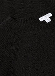 Men's Lambswool Crew Neck Jumper in Black