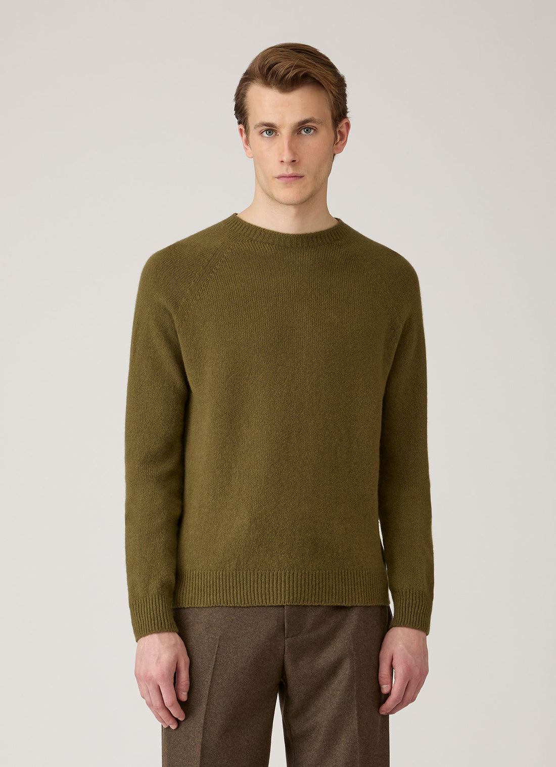 Men's Lambswool Crew Neck Jumper in Uniform