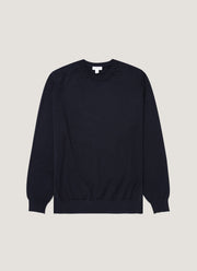 Men's Lightweight Cotton Jumper in Navy
