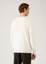 Men's Lightweight Cotton Jumper in Ecru