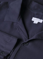 Men's Cotton Flannel Pyjama Set in Navy
