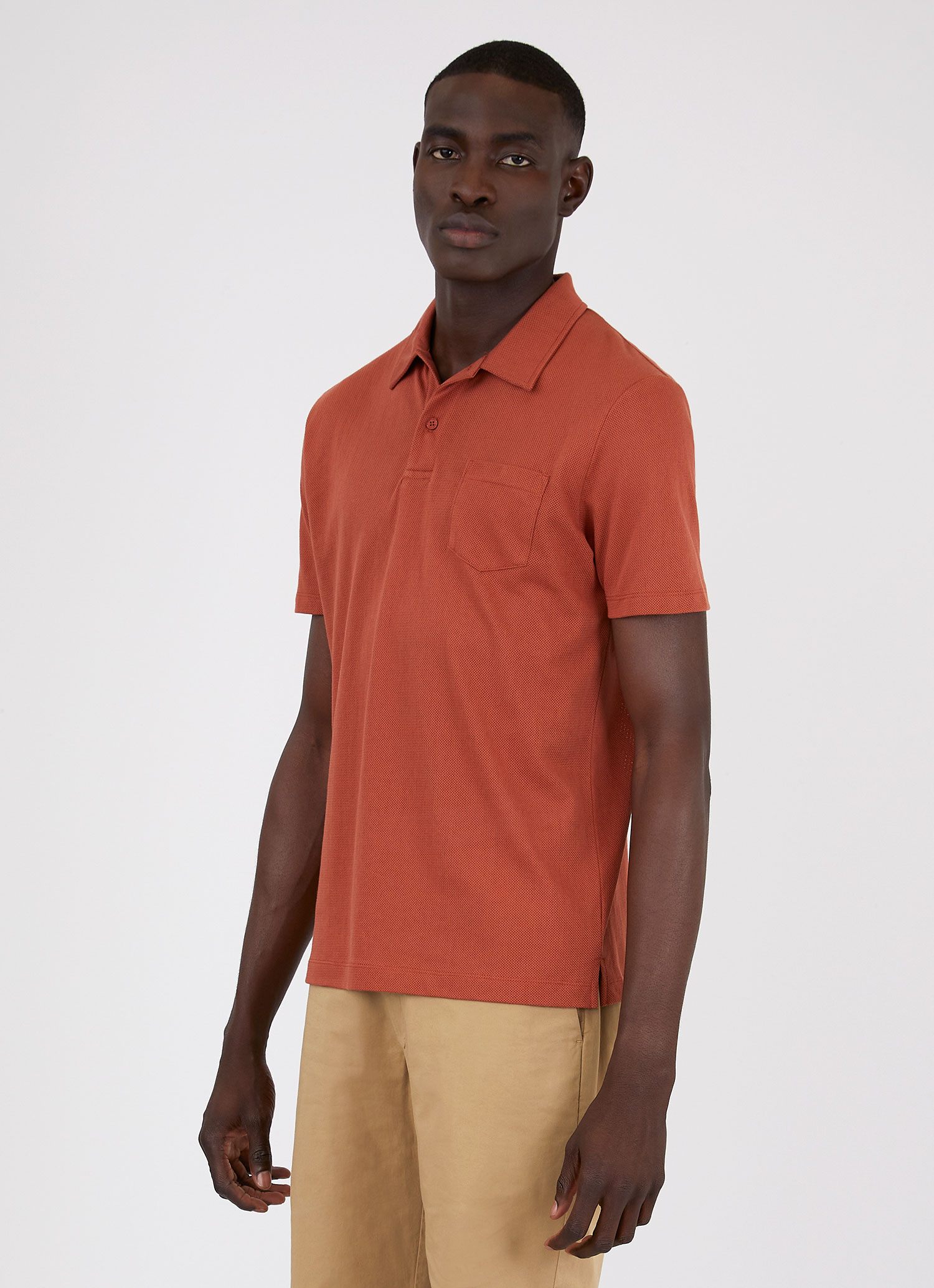 Men's Riviera Polo Shirt in Chestnut