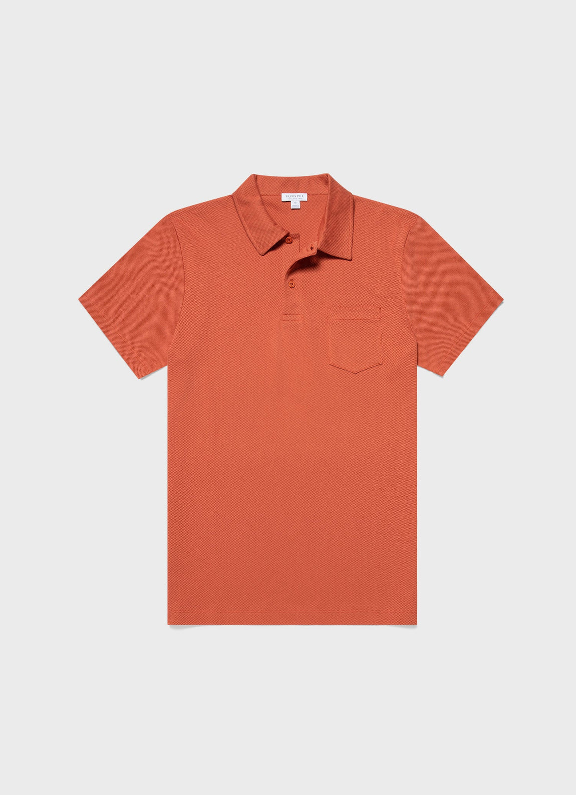 Men's Riviera Polo Shirt in Burnt Sienna