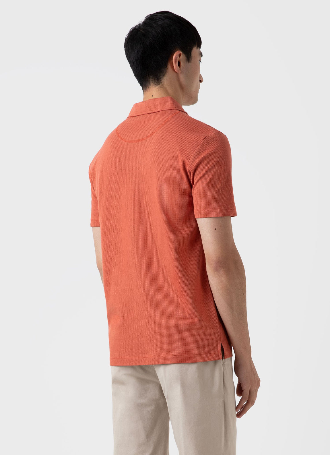 Men's Riviera Polo Shirt in Burnt Sienna