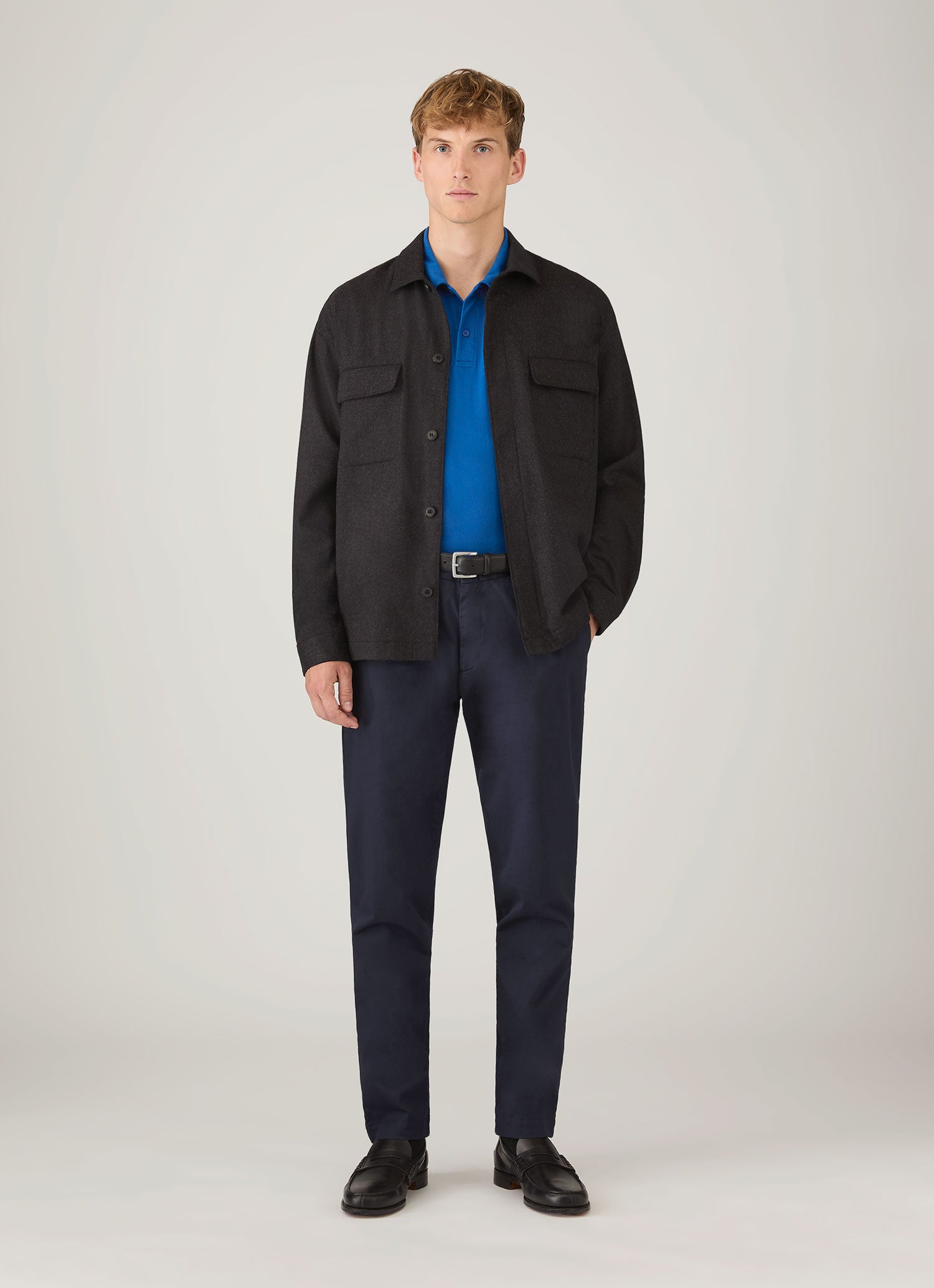 Men's Riviera Polo Shirt in Cobalt