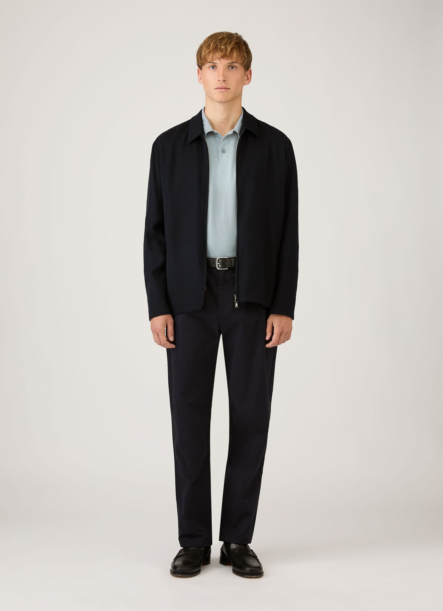 Men's Riviera Polo Shirt in Stone Blue