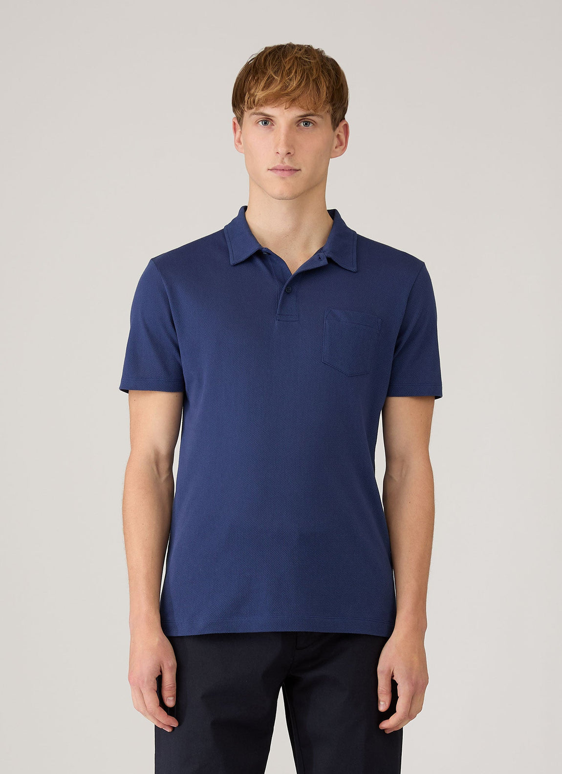 Men's Riviera Polo Shirt in Ink Blue