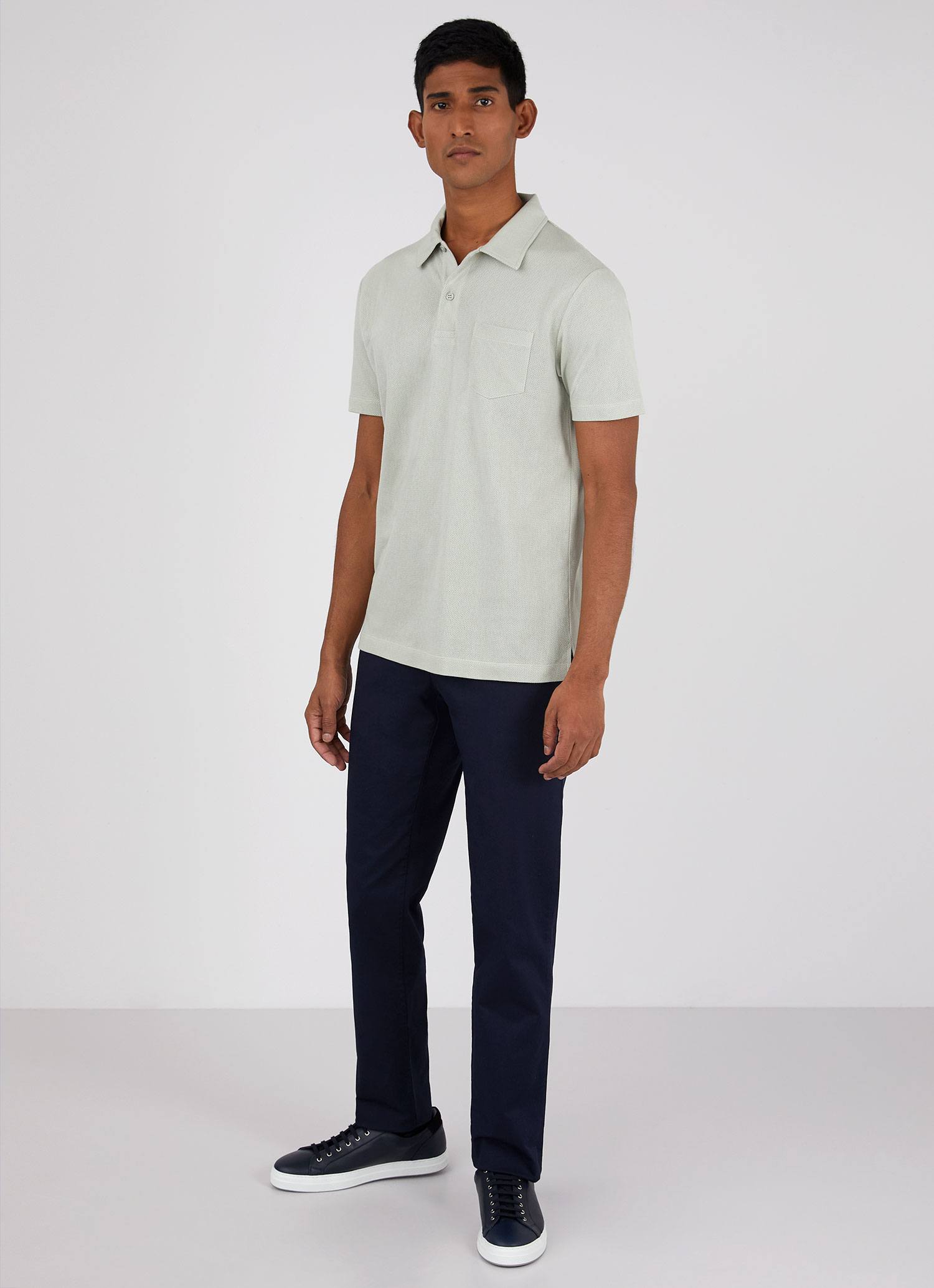 Men's Riviera Polo Shirt in Pistachio