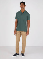 Men's Riviera Polo Shirt in Deep Green