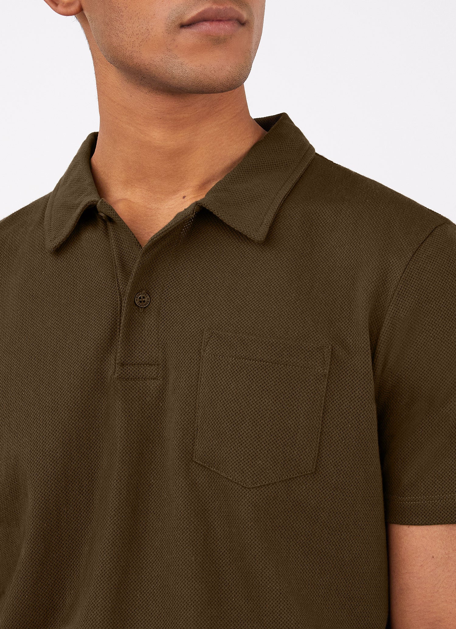 Men's Riviera Polo Shirt in Dark Moss