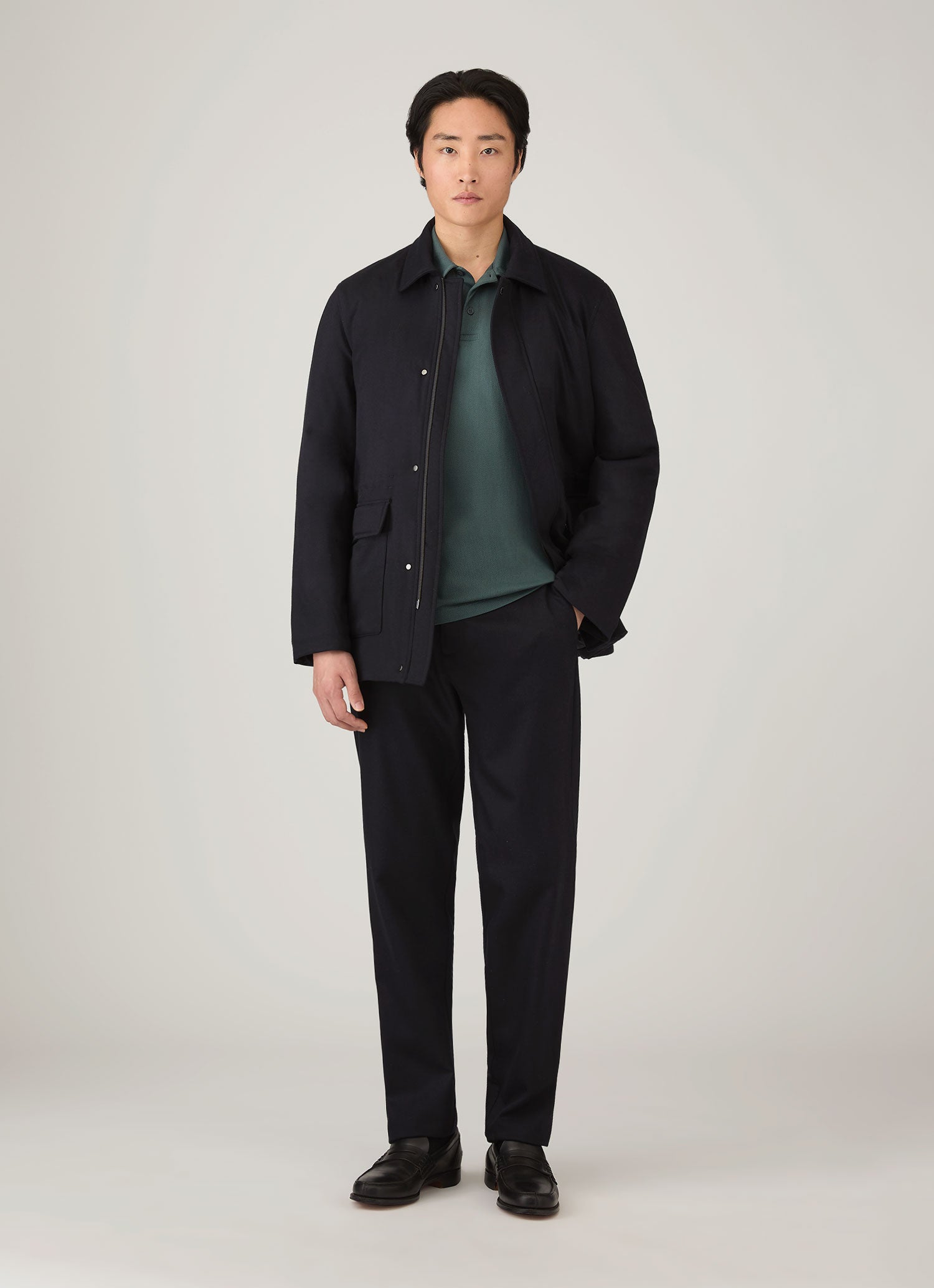 Men's Riviera Polo Shirt in Dark Petrol