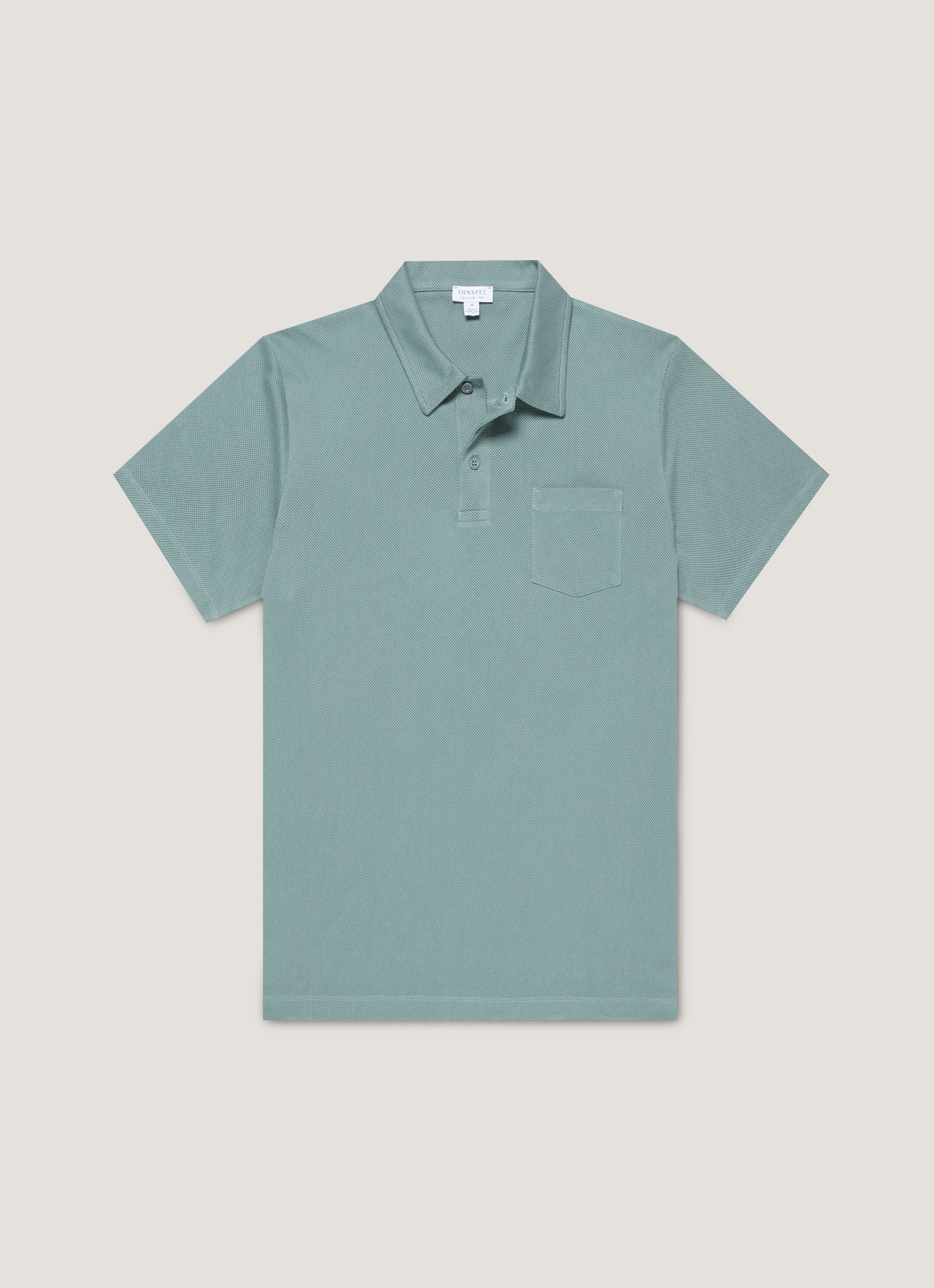 Men's Riviera Polo Shirt in Steel Green
