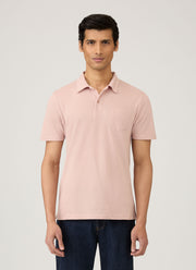 Men's Riviera Polo Shirt in Pale Pink