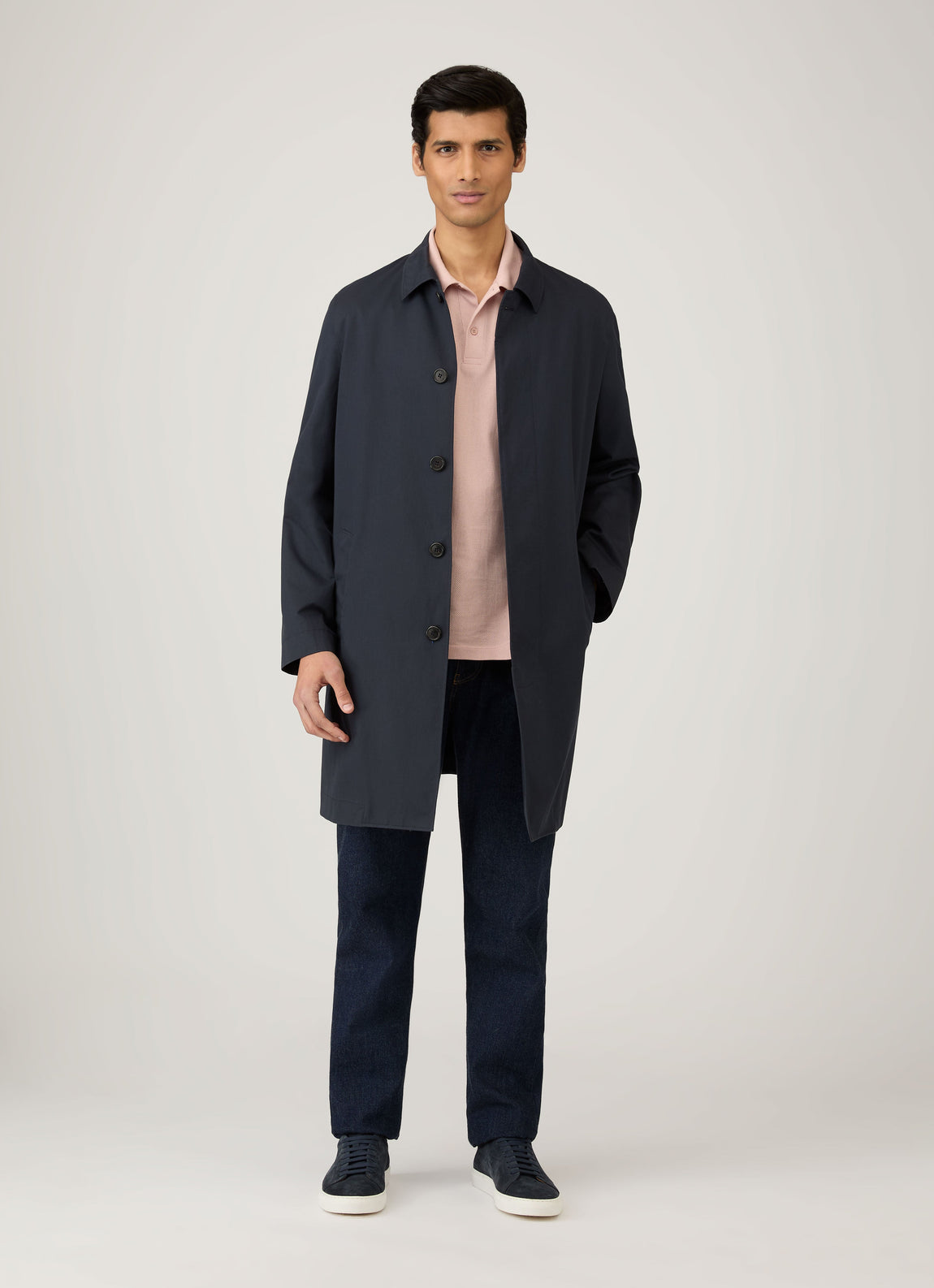 Men's Riviera Polo Shirt in Pale Pink