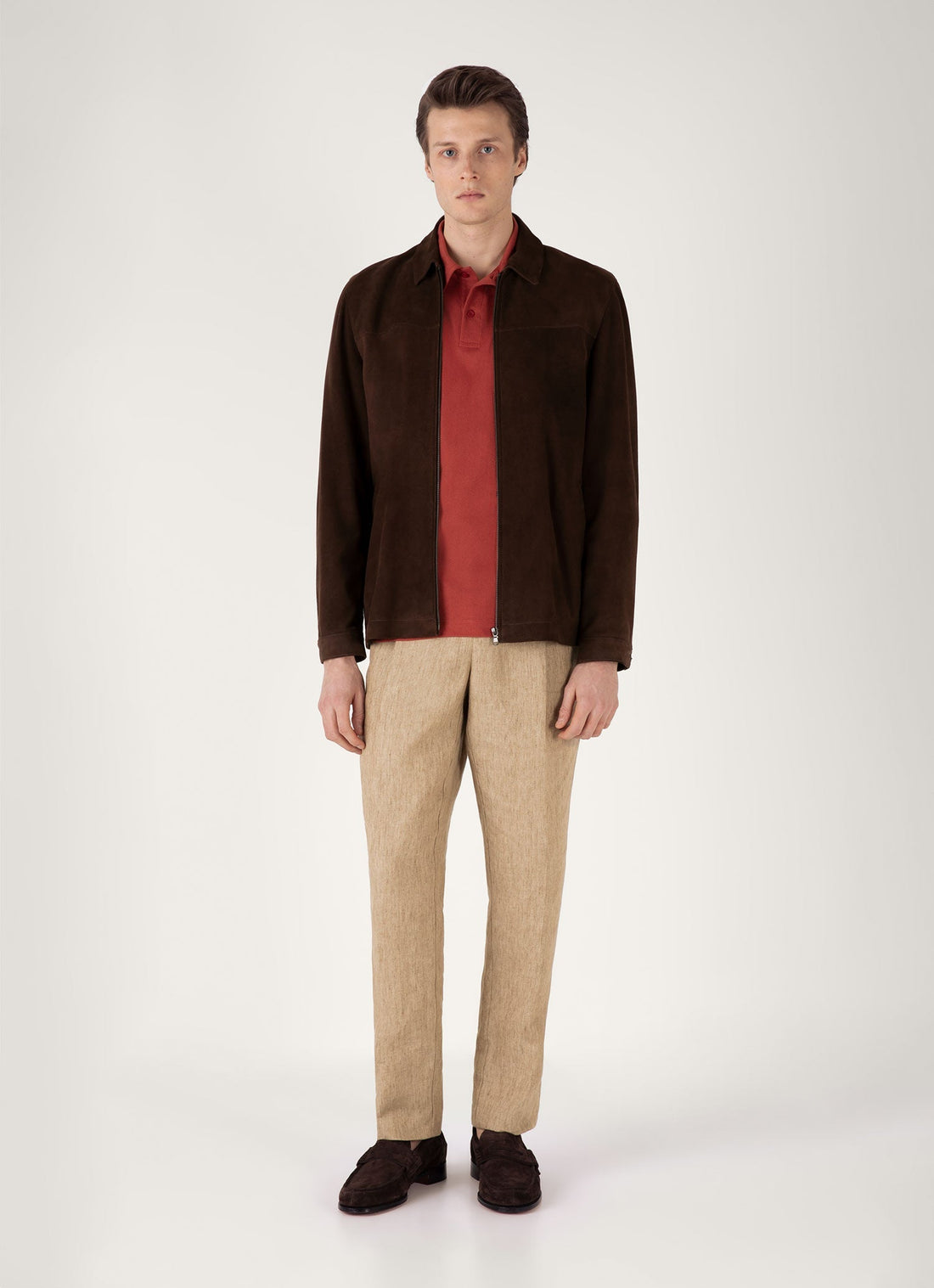 Men's Riviera Polo Shirt in Garnet Red