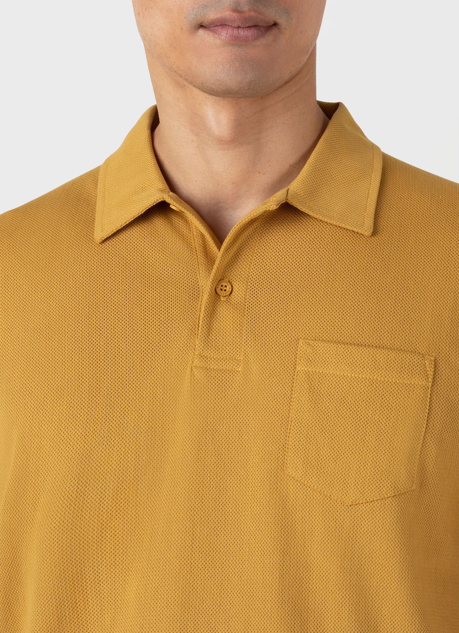 Men's Riviera Polo Shirt in Mustard
