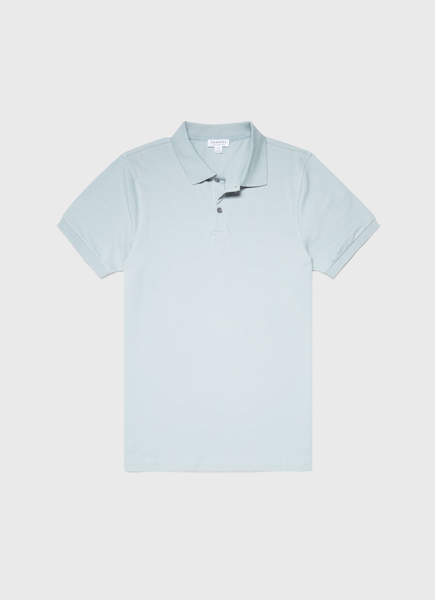 Men's Piqué Polo Shirt in Blue Sage