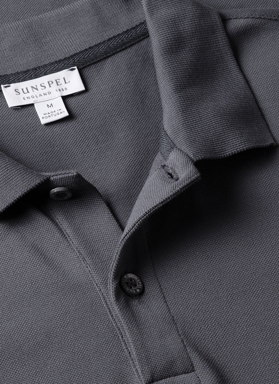 Men's Piqué Polo Shirt in Slate Blue