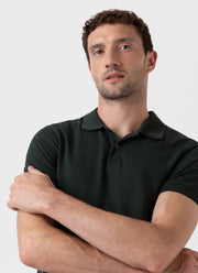 Men's Piqué Polo Shirt in Seaweed