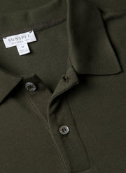 Men's Piqué Polo Shirt in Dark Green