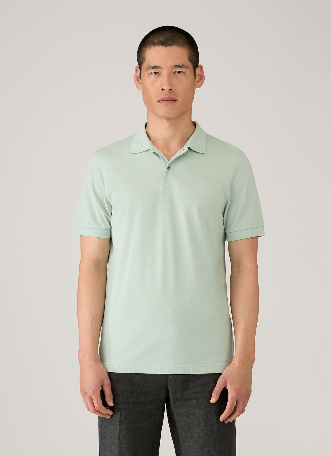 Men's Piqué Polo Shirt in Laurel