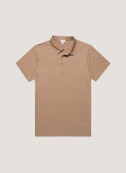 Men's Classic Jersey Polo Shirt in Dune
