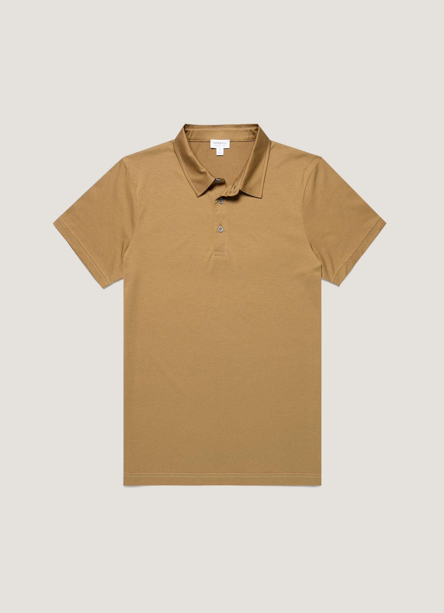 Men's Classic Jersey Polo Shirt in Walnut
