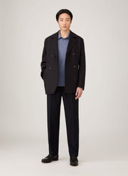 Men's Classic Jersey Polo Shirt in Selvedge Blue