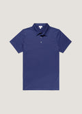 Men's Classic Jersey Polo Shirt in Ink Blue