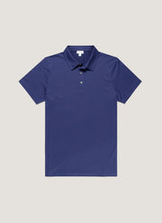 Men's Classic Jersey Polo Shirt in Ink Blue