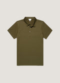 Men's Classic Jersey Polo Shirt in Deep Olive