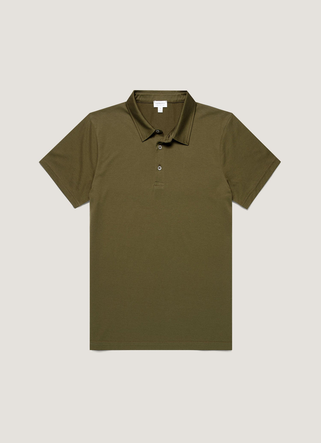 Men's Classic Jersey Polo Shirt in Deep Olive