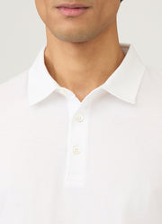 Men's Jersey Classic Polo Shirt in White