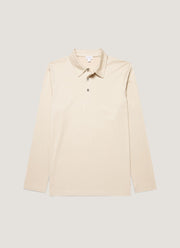 Men's Long Sleeve Classic Jersey Polo Shirt in Hazelwood