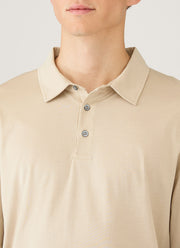 Men's Long Sleeve Classic Jersey Polo Shirt in Hazelwood