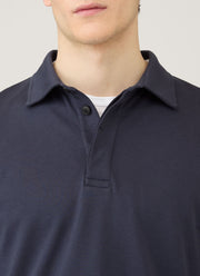 Men's Heavyweight Rugby Polo Shirt in Navy