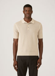 Men's Cotton Mesh Polo Shirt in Hazelwood