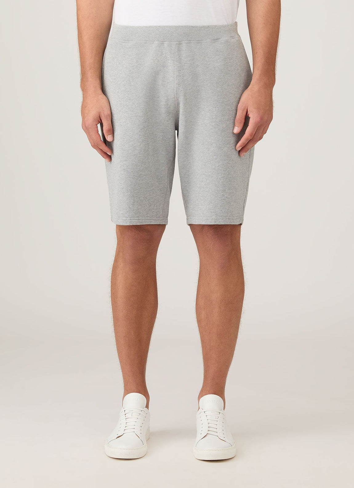 Men's Loopback Shorts in Grey Melange