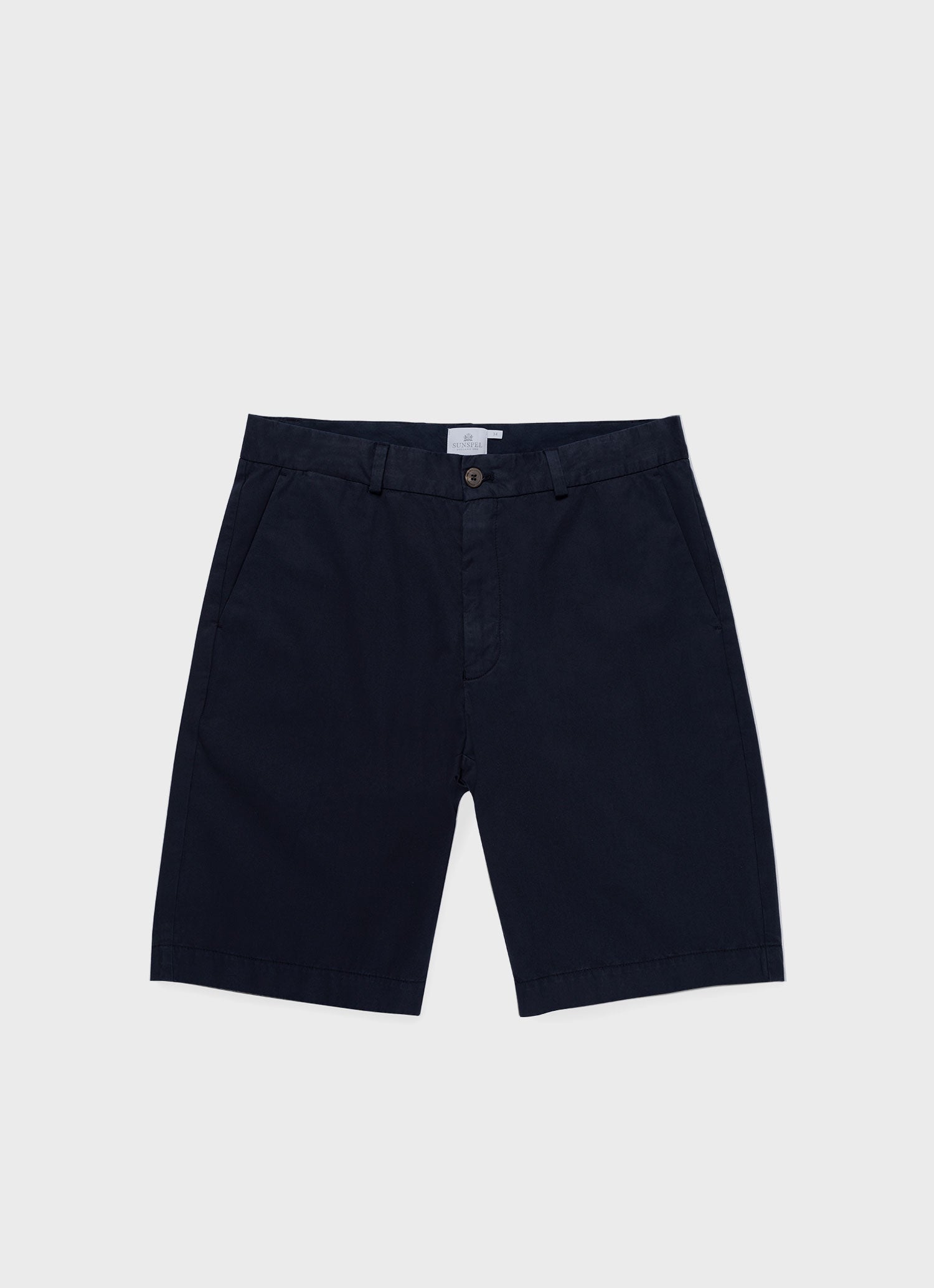 Men's Superfine Cotton One-Button Shorts in Black