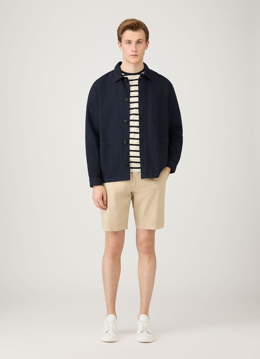 Men's Chino Shorts in Light Stone