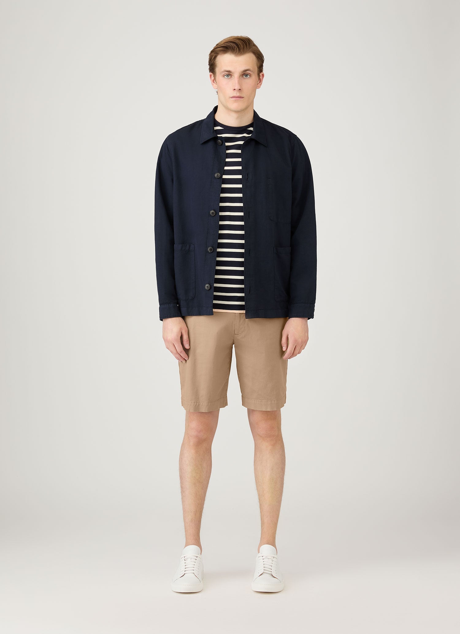 Men's Chino Shorts in Dark Stone