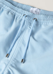 Men's Drawstring Swim Shorts in Light Blue