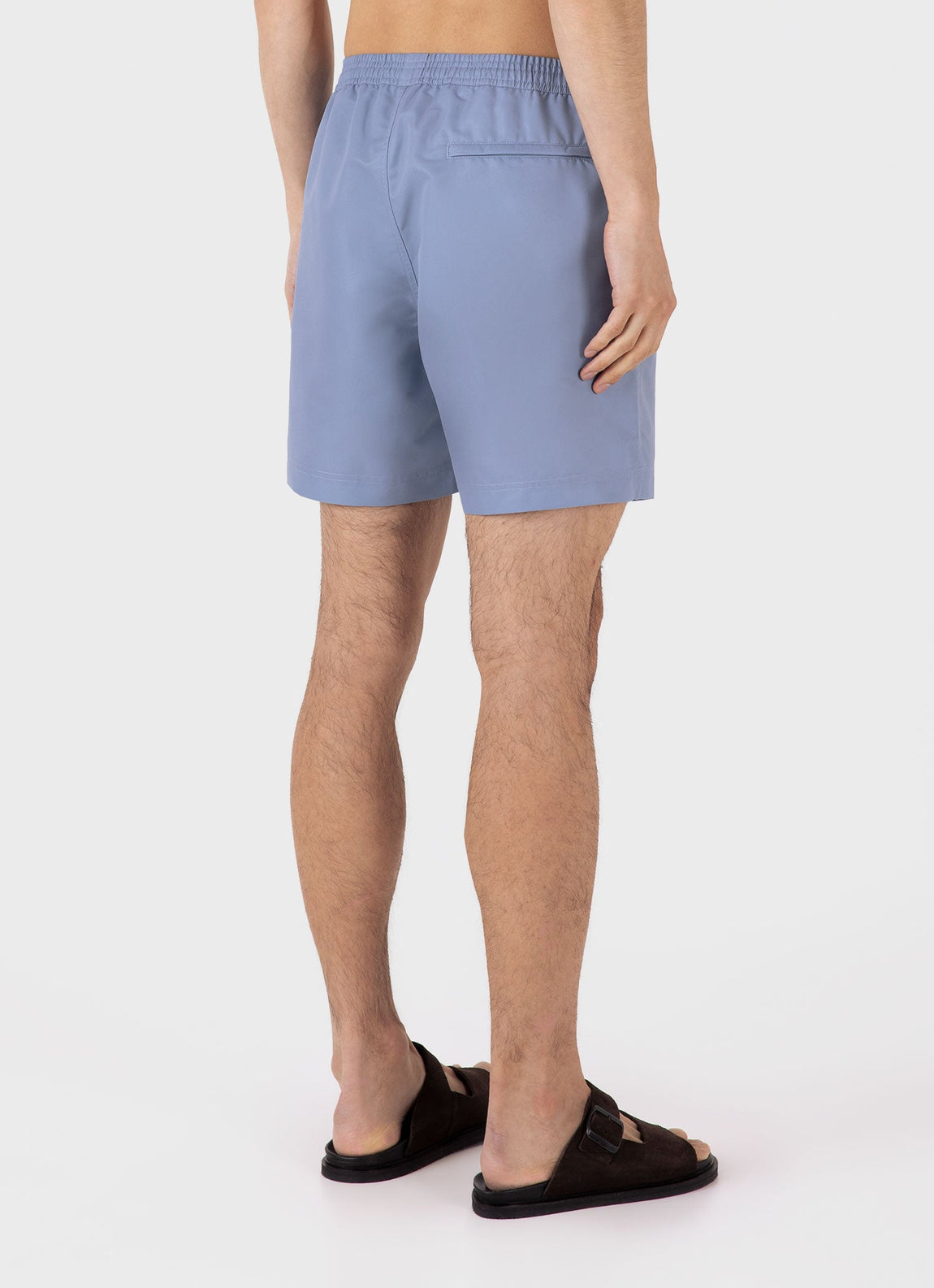 Men's Drawstring Swim Shorts in Vintage Blue