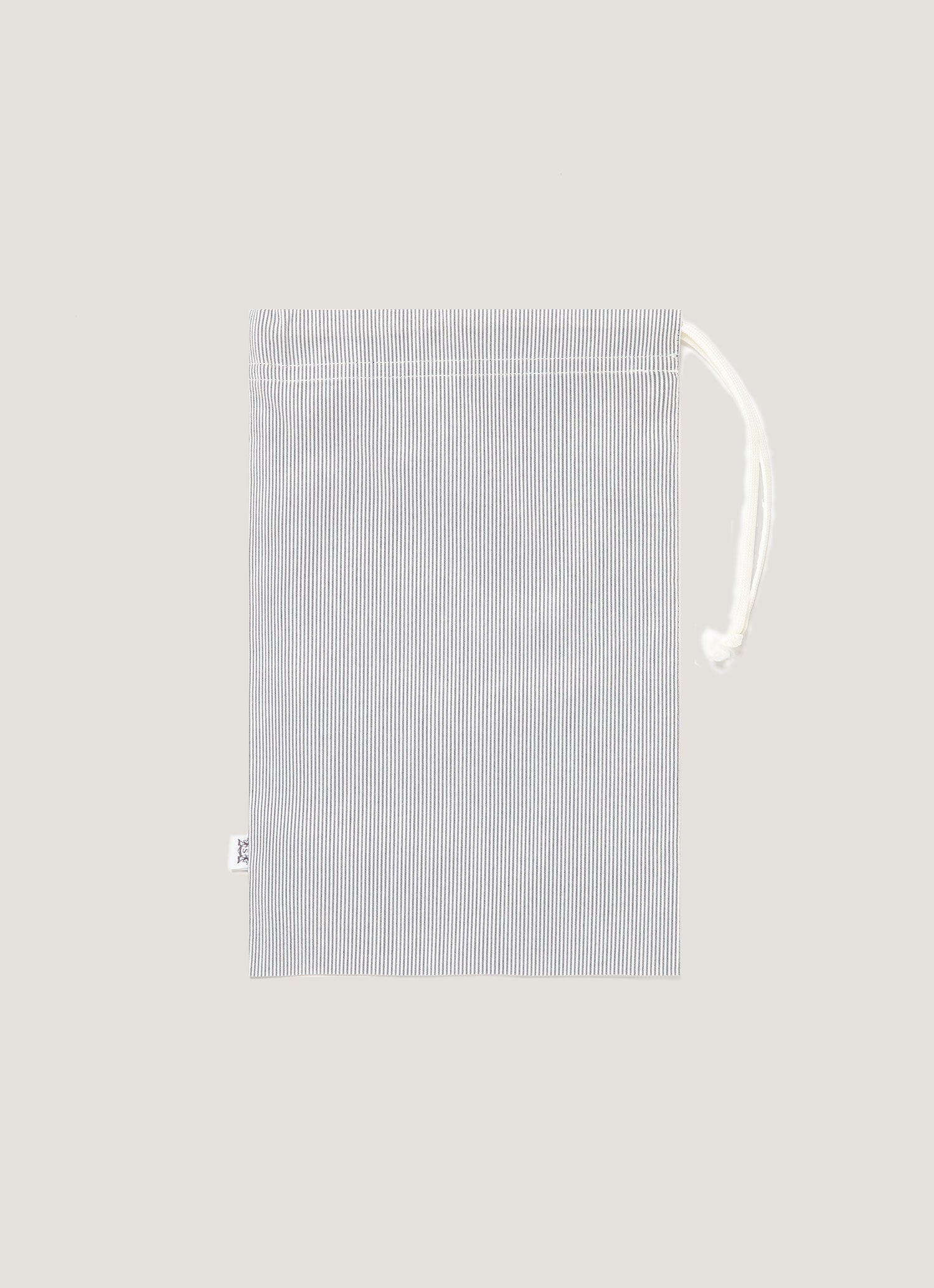 Men's Drawstring Swim Shorts in Navy/White