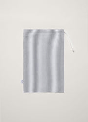 Men's Drawstring Swim Shorts in Navy/White