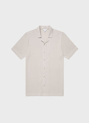 Men's Riviera Camp Collar Shirt in Light Sand