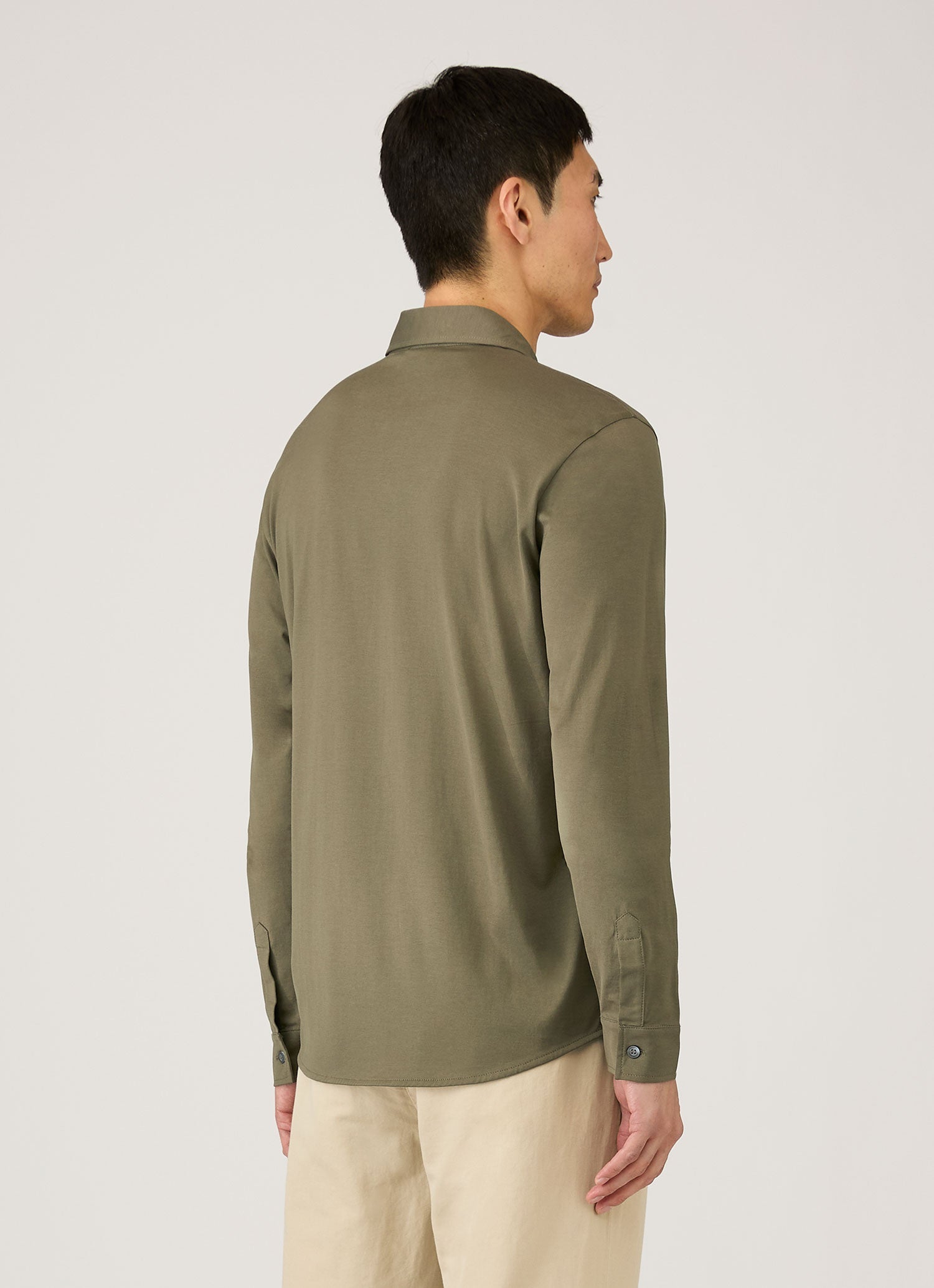 Men's Classic Jersey Shirt in Khaki